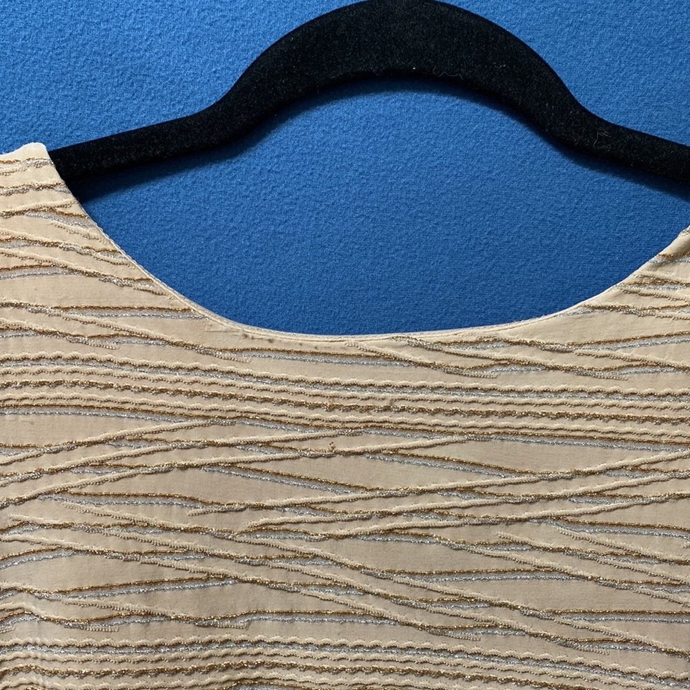 Open back lurex shine top half lining and side slits used size M Hotkiss - Picture 15 of 16